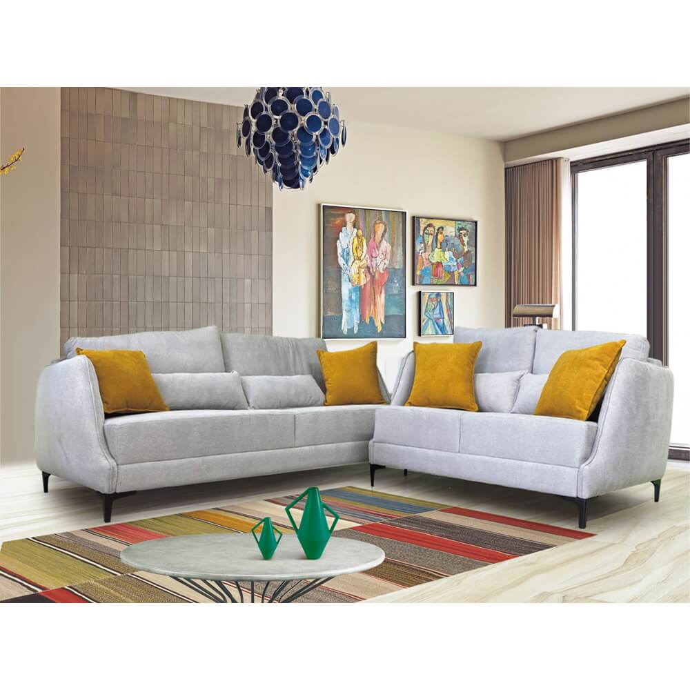 סלון 3+2 כולל בד פנדה קטיפתי Or Design &lrm;מלדיביים